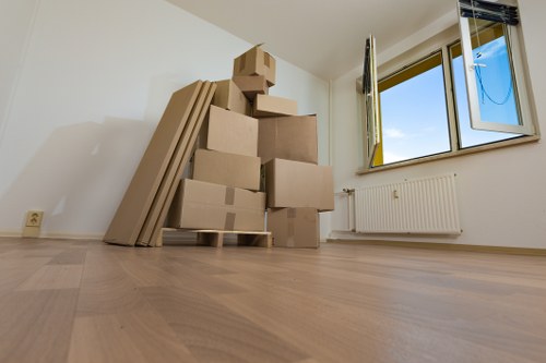Waste and recyclable items sorted in compliance with UK regulations