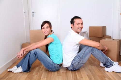 Transporting boxes and furniture near Portobello Road in Notting Hill